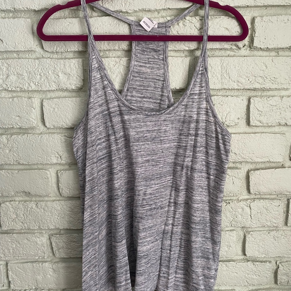 PINK Victoria's Secret Gray Backless Sleeveless Tank Top
